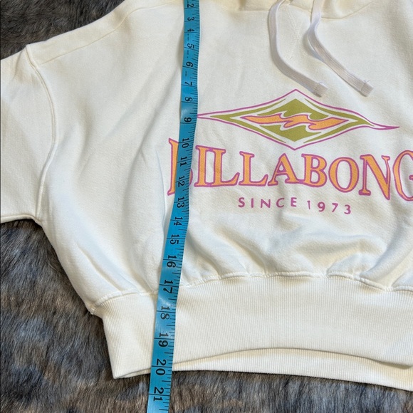 NWT Billabong All Time Fleece Hoodie Pullover Cropped Boxy Surfer Women’s XS / 6 - Picture 10 of 11